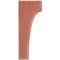 Ekena Millwork 1 3/4"W x 4"D x 10"H Clarksville Wood Vintage Decor Bracket, Salvage Red BKTWD02X04X10CVRD - alternate 2